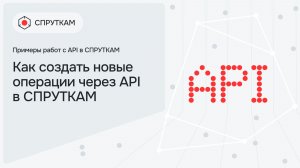 Как создать новые операции через API в СПРУТКАМ