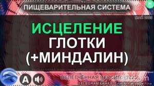 Чистое Горло, Здоровые Миндалины  Глубокое Исцеление Глотки  Укрепление Иммунитета Глотки