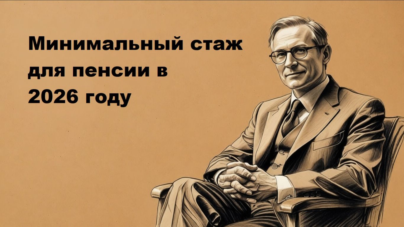 Минимальный стаж для пенсии в 2026 году