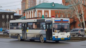 Автобус Mercedes-Benz O405 (АО 878 22). Покатушки по Барнаулу. / Ride on the Mercedes-Benz O405 bus.