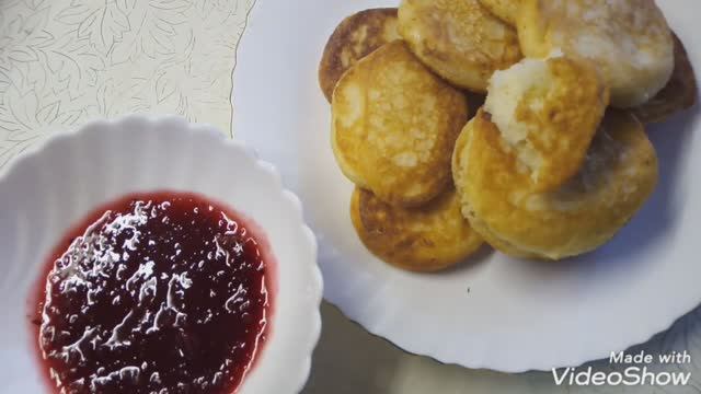 Манные оладьи без яиц. Вкусно, мои просят готовить их каждый день