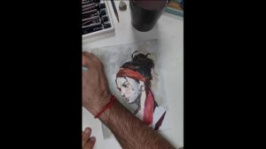 Рисуем портрет акрилом марки HIMI (MIA Art)