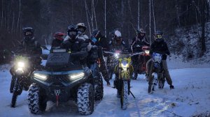 !Закрытие Эндуро Мотосезона г.Усолье-Сибирское|Усольские Эндуристы едут прохват зимой по лесу!