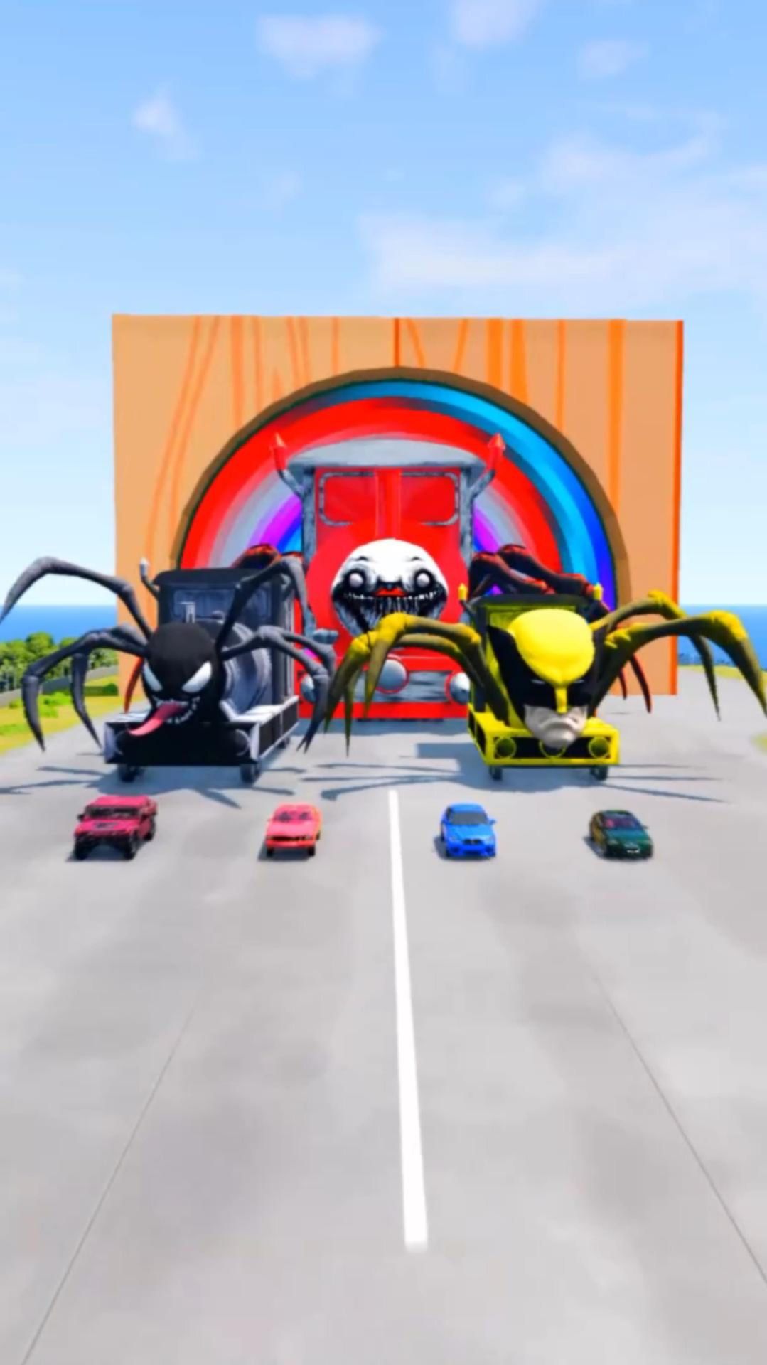 Тачки против поездов  | BeamNG.drive