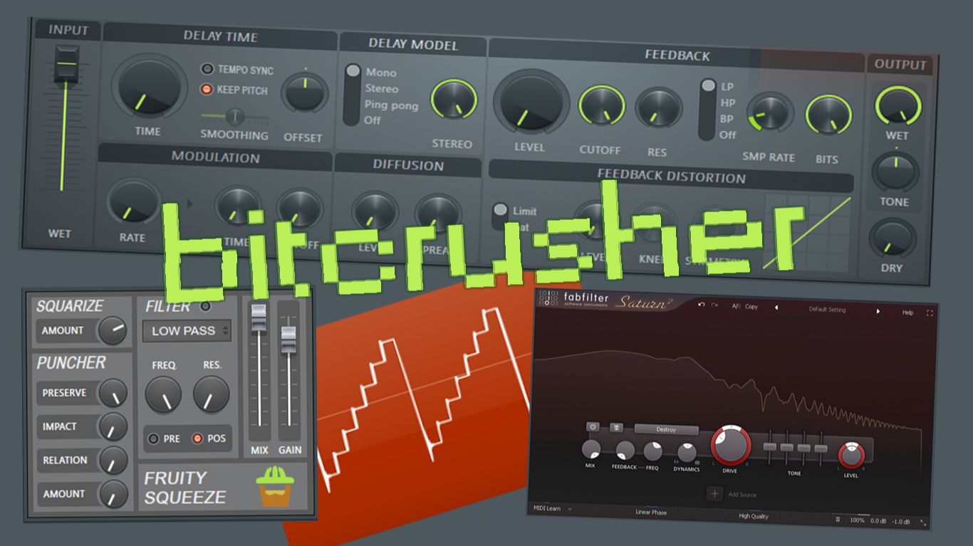 Разновидности эффекта bitcrusher