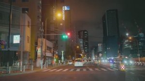 🇯🇵 Ночная поездка из Иокогамы в Токио в формате 4K  от пирса Осанбаси до ж/д вокзала Токио