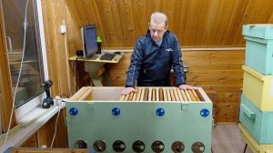 Как получать полномёдные рамки 470 на 460 мм в ульях лежаках Якимова