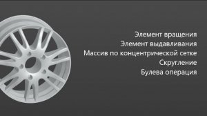 Как создать 3д модель Диска  в Компас 3д Часть 3 Твердотельное моделирование Массив Булева операция