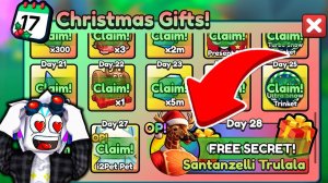 РАЗБЛОКИРОВАЛ ВЕСЬ НОВОГОДНИЙ КАЛЕНДАРЬ И ПОЛУЧИЛ Santanzelli Secret В ROBLOX Brainrot Evolution