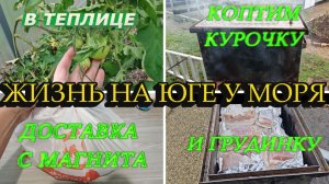 ЖИВЁМ НА ЮГЕ,СДАЛА ЭКЗАМЕНЫ, ЗАКОПТИЛИ ГРУДИНКУ И КУРОЧКУ, ДОСТАВКА  ПРОДУКТОВ С МАГНИТА