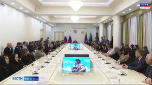 Сегодня Глава Дагестана встретился с Героями России, ветеранами, кадетами и юными спортсменами