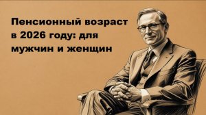Пенсионный возраст в 2026 году: для мужчин и женщин