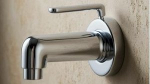 Сборка и установка смесителя - выход из стены.