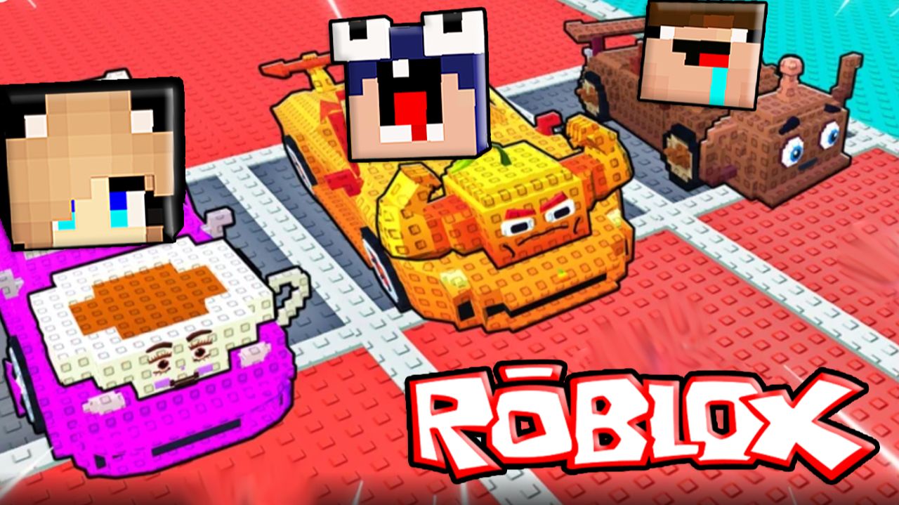 2 НУБА И ДЕВУШКА ПРО ИГРАЮТ В ГОНКИ НА МАШИНАХ БРЕЙНРОТОВ В РОБЛОКС смотреть онлайн