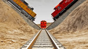 Ужасный перекресток! Что будет с поездами?!