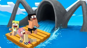 🥵БЛУП Морской ПОЖИРАТЕЛЬ СОЖРАЛ НАШ КОРАБЛЬ в Майнкрафт! НУБИК