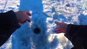 ХАРИУС СО ЛЬДА, НА РЕЧКЕ ХАРЮЗОВКЕ. РЫБАЛКА В МИНУС 36