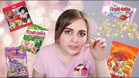 АСМР итинг МАРМЕЛАДА 🍬 шепот ASMR мукбанг обзор мармеладок 😜 eating | mukbang