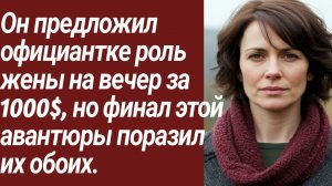 Истории для Вас/Он предложил официантке роль жены на вечер за 1000$, но финал.../Жизненные истории