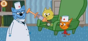 Три Кота Мультфильм Прививка для котят