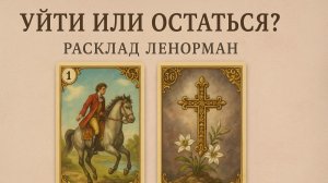 ❓УЙТИ ИЛИ ОСТАТЬСЯ? 🔮 РАСКЛАД ЛЕНОРМАН ДЛЯ ПРИНЯТИЯ ВАЖНОГО РЕШЕНИЯ🔥