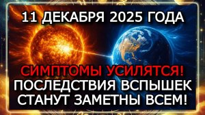 МАГНИТНЫЕ БУРИ 11 ДЕКАБРЯ 2025 ГОДА — БУРЯ 5 БАЛЛОВ И ПОСЛЕДСТВИЯ ВСПЫШЕК