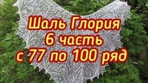 Шаль Глория 6 часть с 77 по 100 ряд