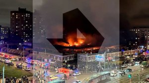 Один человек погиб при пожаре на рынке в Санкт-Петербурге