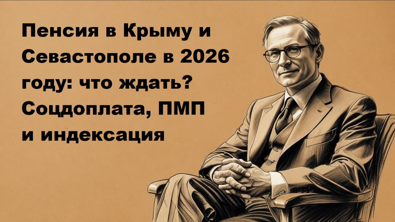 Пенсия в Крыму и Севастополе в 2026 году: что ждать? Соцдоплата, ПМП и индексация