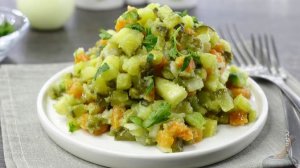 Альтернатива классическому. ПОСТНЫЙ САЛАТ "ОЛИВЬЕ"