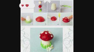 Подделки из пластилина лепим гриб мухомор