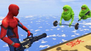 ГОНОЧНАЯ ТРАССА С ПРЕПЯТСТВИЯМИ ДЛЯ СУПЕРГЕРОЕВ | ЧЕЛОВЕК ПАУК ПРОТИВ ВСЕХ №4