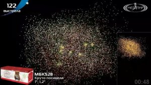 Батарея салютов КРУТО ПОСИДЕЛИ (122х1-1,2) МБК528