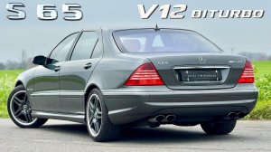 2004 Mercedes S65 AMG W220 на V12 | ЗВУК НАСТОЯЩЕГО АВТО и МАКС СКОРОСТЬ на АВТОБАНЕ AutoTopNL