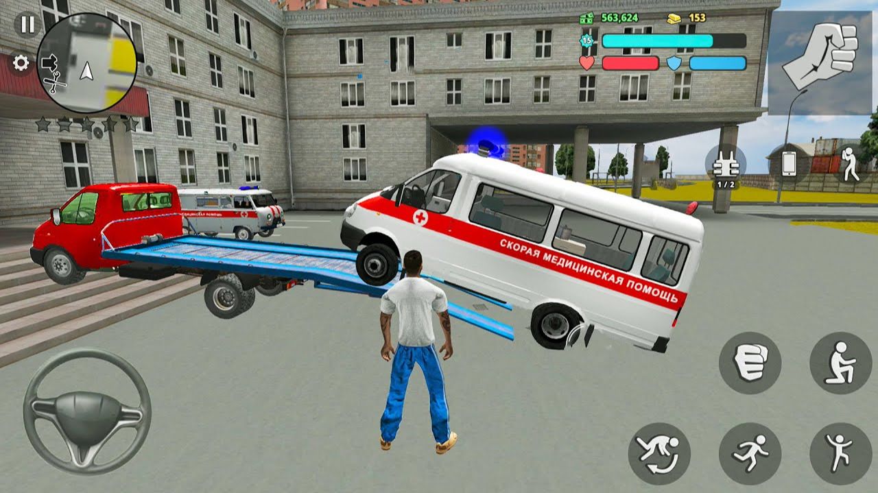 Ambulance vs Tow Truck: Rescue Gone Wrong - Android Gameplay City Simulator