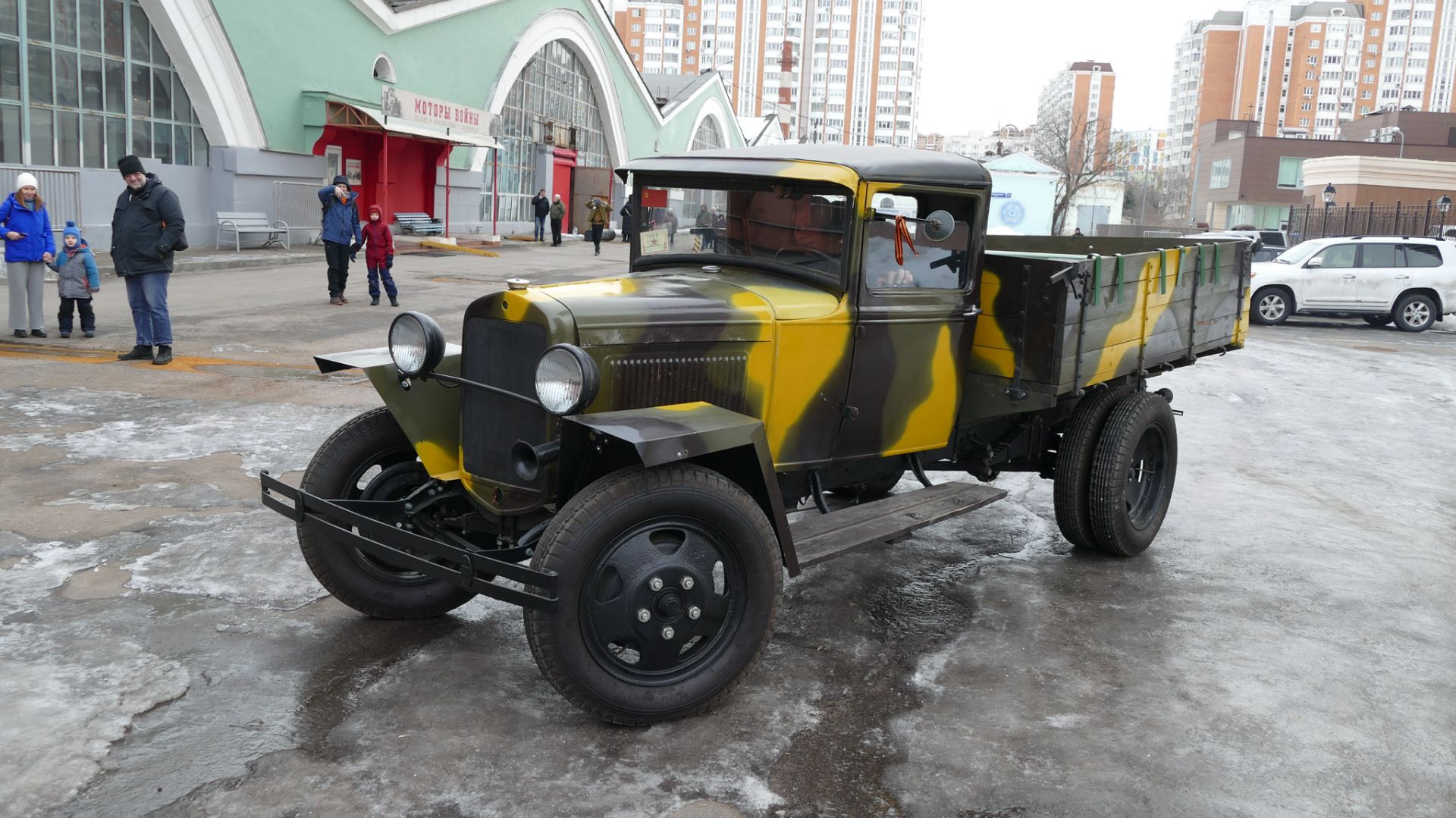 Динамический показ грузовика ГАЗ-ММ на выставке "Моторы Войны", 21 января 2023