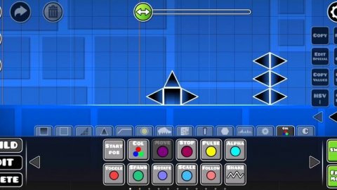 КАК СДЕЛАТЬ ДВИГАЮЩИЙСЯ БЛОКИ ИЛИ НЕВИДИМЫЕ ОБЪЕКТЫ В GEOMETRY DASH?