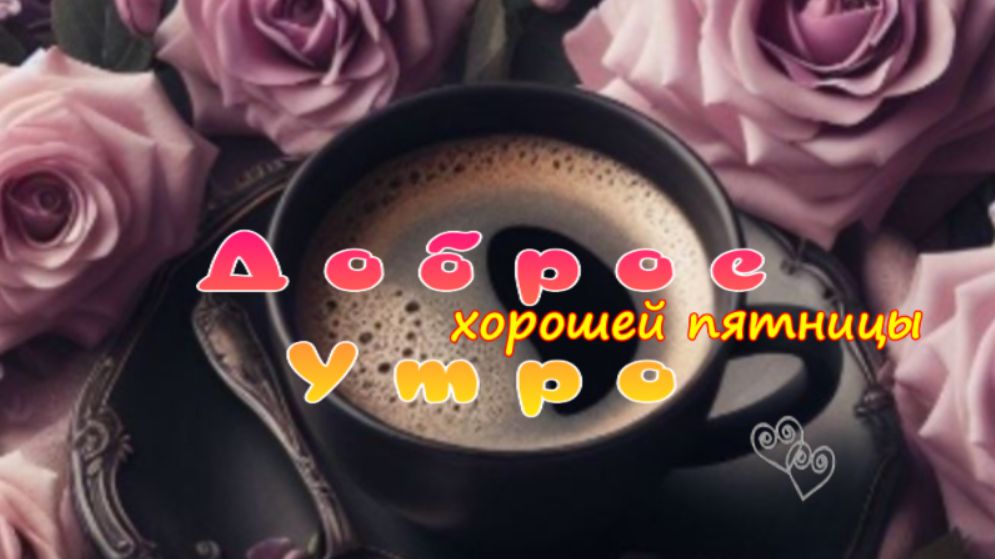 Доброе утро хорошей пятницы - впереди выходные