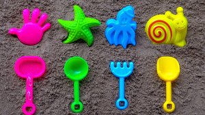 ЗАПОМНИМ Названия Морских Животных | Развивающий мультик для детей | Играем c песком