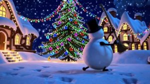 Весёлая песенка и танец снеговика. Предновогодняя