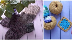 Моё вязание. Носки мужу и новый процесс