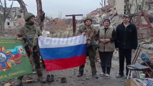 Кадры из освобожденного Северска в репортаже Первого канала.