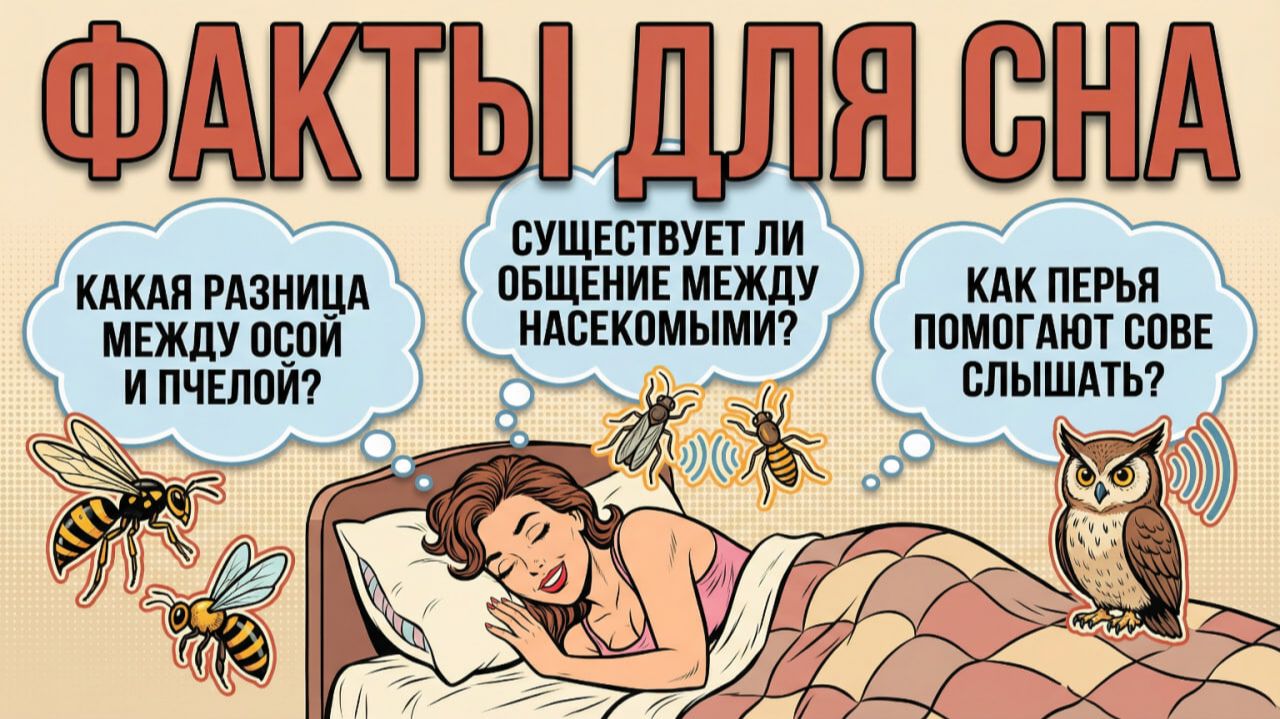 Факты чтобы быстро уснуть — ответы на вопросы, которые приходят перед сном | Видео для сна смотреть онлайн