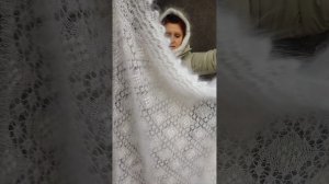 89507716355 Ажурные платочки белые и меланж. Ручная, мелкая работа.