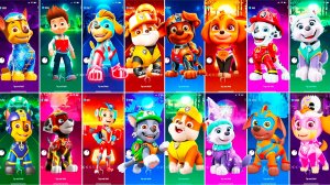 Мультики для Детей Щенячий Патруль Tiles Hop - ГОНЩИК, РАЙДЕР, КРЕПЫШ, ЗУМА, СКАЙ, МАРШАЛЛ