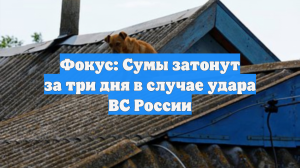 На Украине предрекли затопление Сум за три дня в случае удара ВС РФ