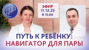 Путь к ребёнку. Навигатор для пары. Эфир с экспертами ЦИР С.Н Дементьевой и Э.Р. Абулхакимовым.