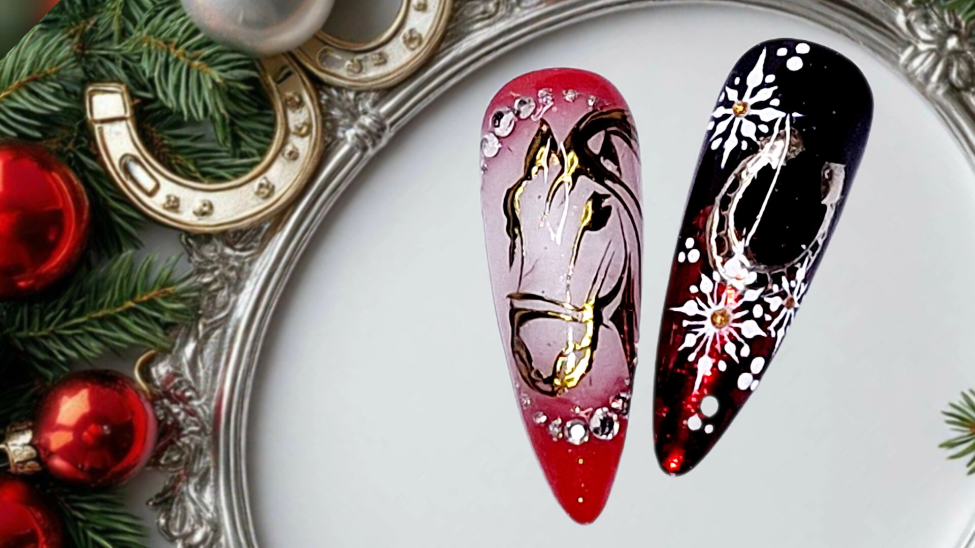 Символ 2026 года. Маникюр на счастье. Новогодний нейл-арт. МК смотреть онлайн