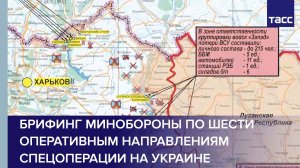 Брифинг Минобороны по шести оперативным направлениям спецоперации на Украине