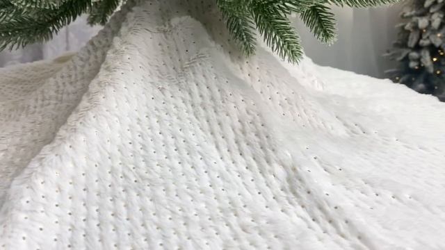 Юбка для декорирования основания ёлки ЭЛАНДИ текстиль, 90 см, ANM200470-1, ANM200470-2